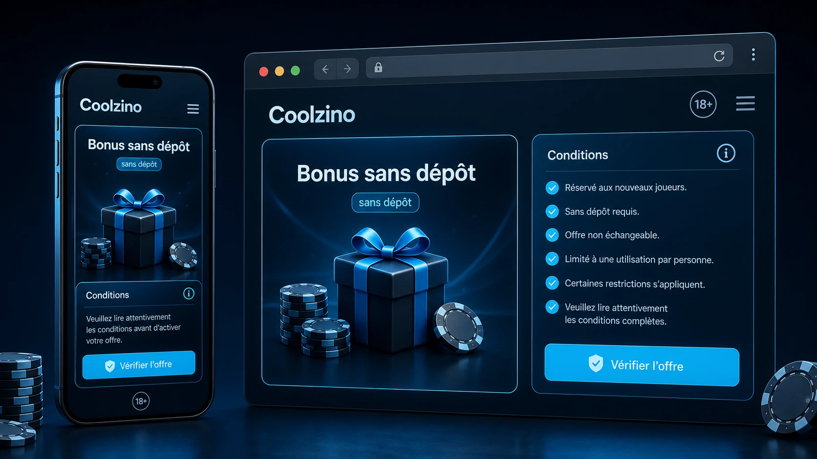 Coolzino Bonus Sans Dépôt : informations sur les offres no deposit