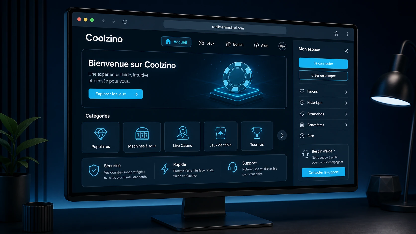 Coolzino Casino en ligne : une plateforme accessible et intuitive